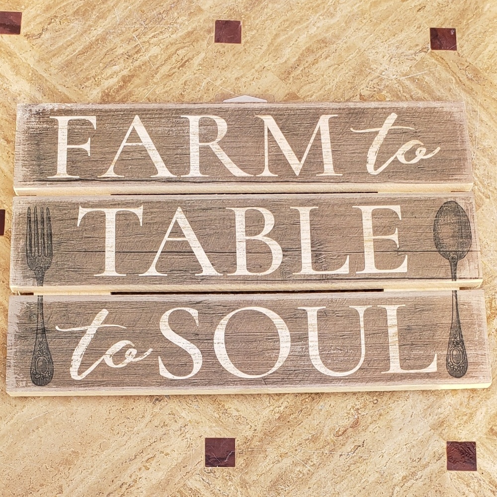 12"x 8" Farm Table Soul Sign